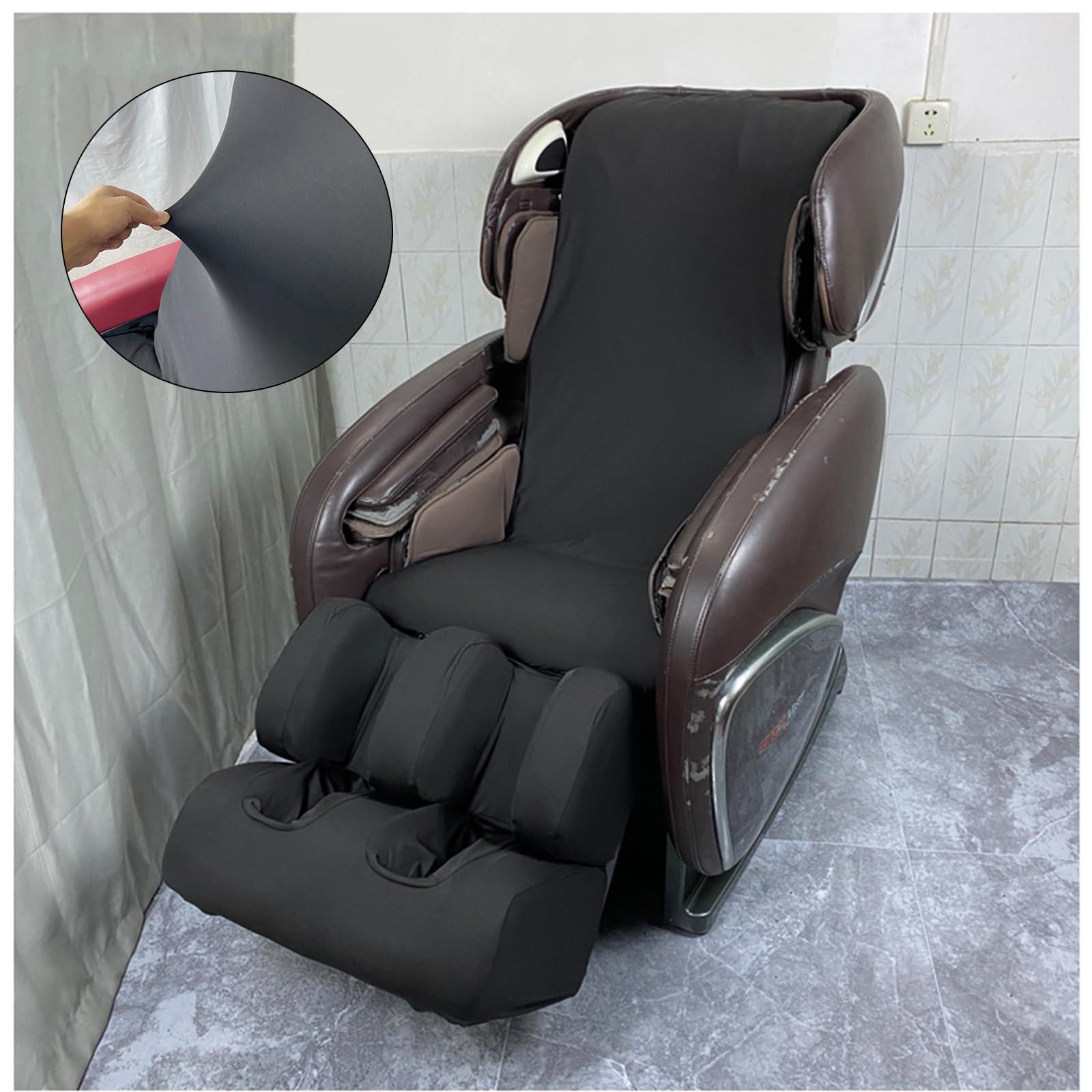 PHASFBJ PHASFBJ Zero Gravity Massage Chair Cover, Stretch Fabric Full Body Shiatsu Massage Chair Protective Cover Recliner Pet Protector Removable Shield Dust Covers,Gray,Whole Body