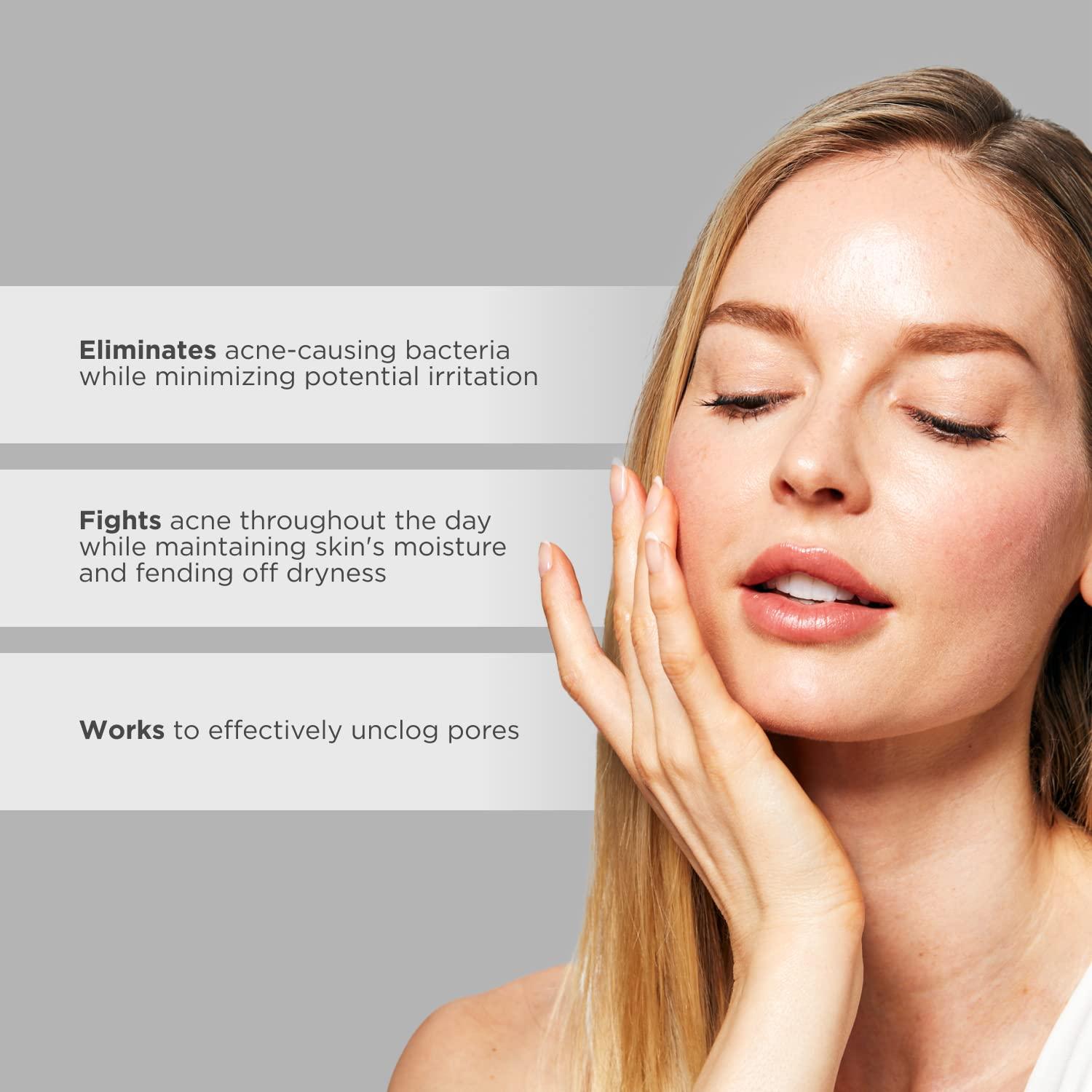 GLYTONE Glytone Acne BPO Treatment Gel - 5% Benzoyl Peroxide Spot Acne Treatment for Face - Cystic Breakout and Scar Medication - Non-Comedogenic Time-released Formula for Oily, Blemish-Prone Skin - 2 fl oz