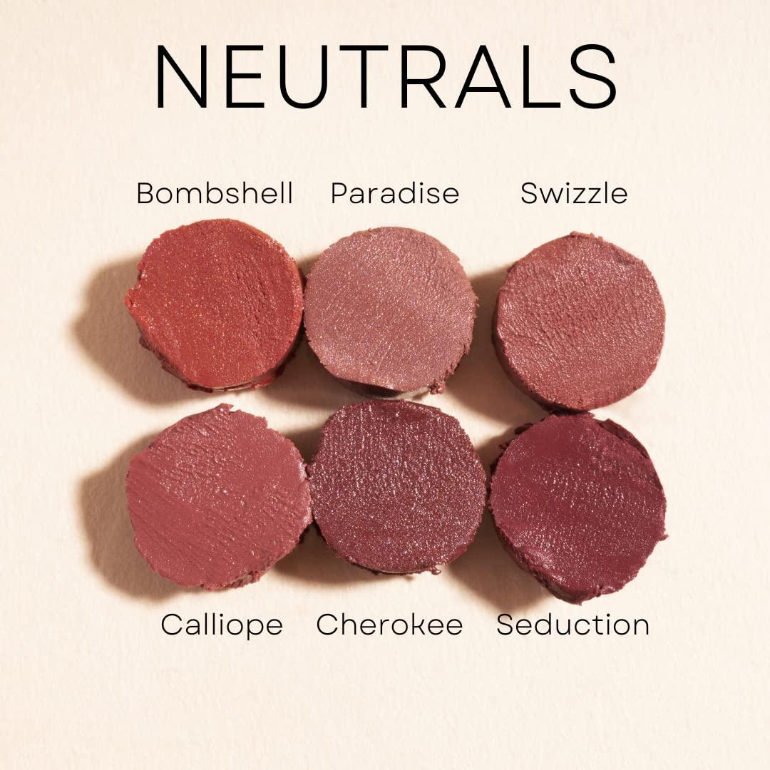 Honeybee Gardens Honeybee Gardens Truly Natural Long Lasting Lipstick, Paradise, Light Pink with Peach Undertones, Naturally Hydrating & Nourishing, Vegan, Gluten-Free & Cruelty-Free, 0.13 oz / 3.8 g