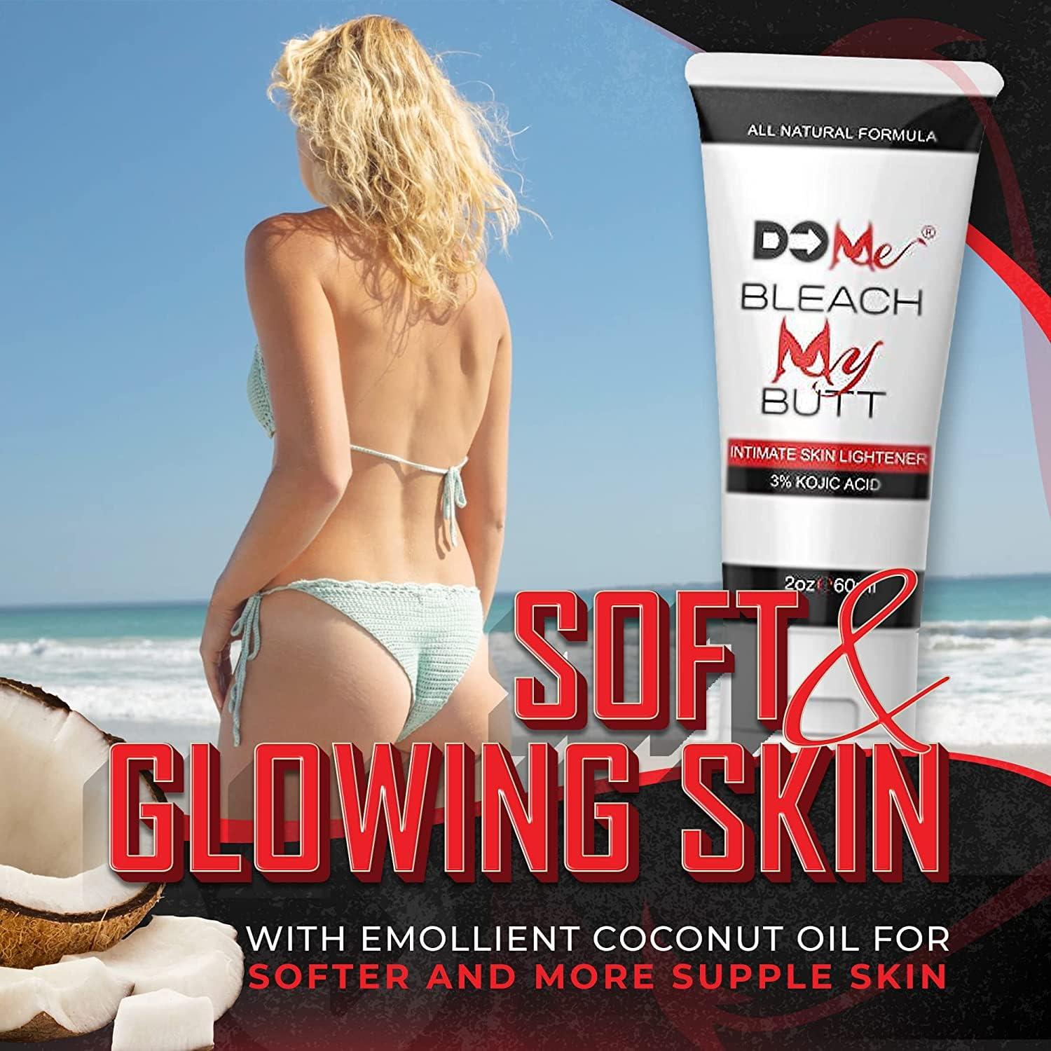 Do Me Underarm Whitening Cream - Natural Intimate Area Skin Lightening Cream, Bleaching Cream for Skin Whitening & Dark Spots in Sensitive Areas, Private Parts, Armpit, Elbows & Knees - 3% Kojic Acid (2oz)