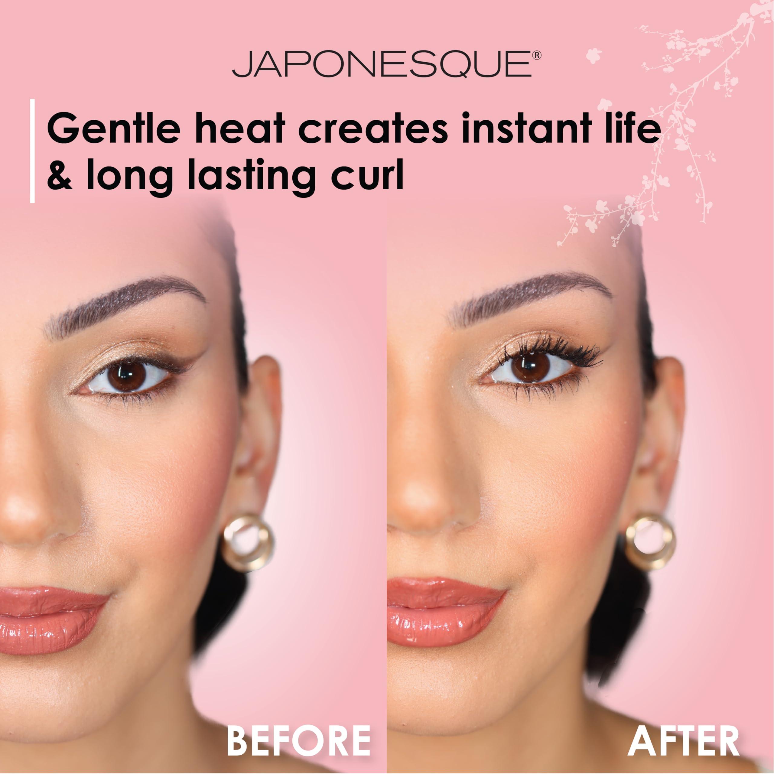 JAPONESQUE JAPONESQUE Heated Lash Curler, Long Lasting Eyelash Curler and Lifter, USB Powered, Heat Safety Settings, Electric Curler Tool