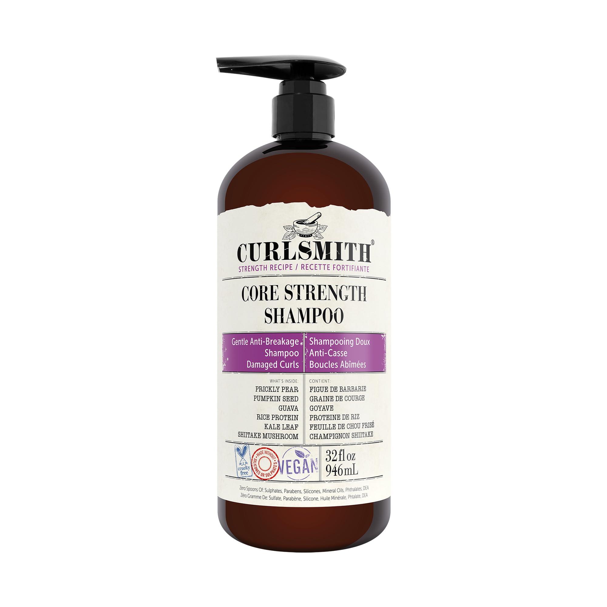 CURLSMITH CURLSMITH – Core Strength Shampoo, Gentle Protein-Rich for Frequent Use (32 fl oz)