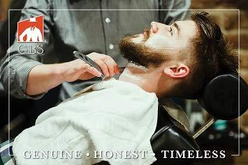 G.B.S G.B.S Men's Grooming Set - Double Edge Safety Razor Rubber Coated Butterfly Non-Slip Long Razor, All-Natural Soap, Synthetic Brush Stand, Ceramic Mug, Includes 15 DE Blades