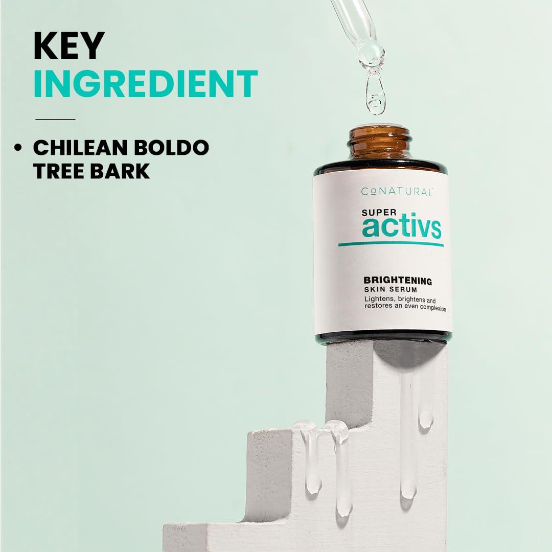 Conatural Conatural Brightening Serum 30ml - Radiant Face Serum, Daily Hydration, Antioxidant-Infused for Luminous Complexion, Water-Based Facial Serum for Radiance