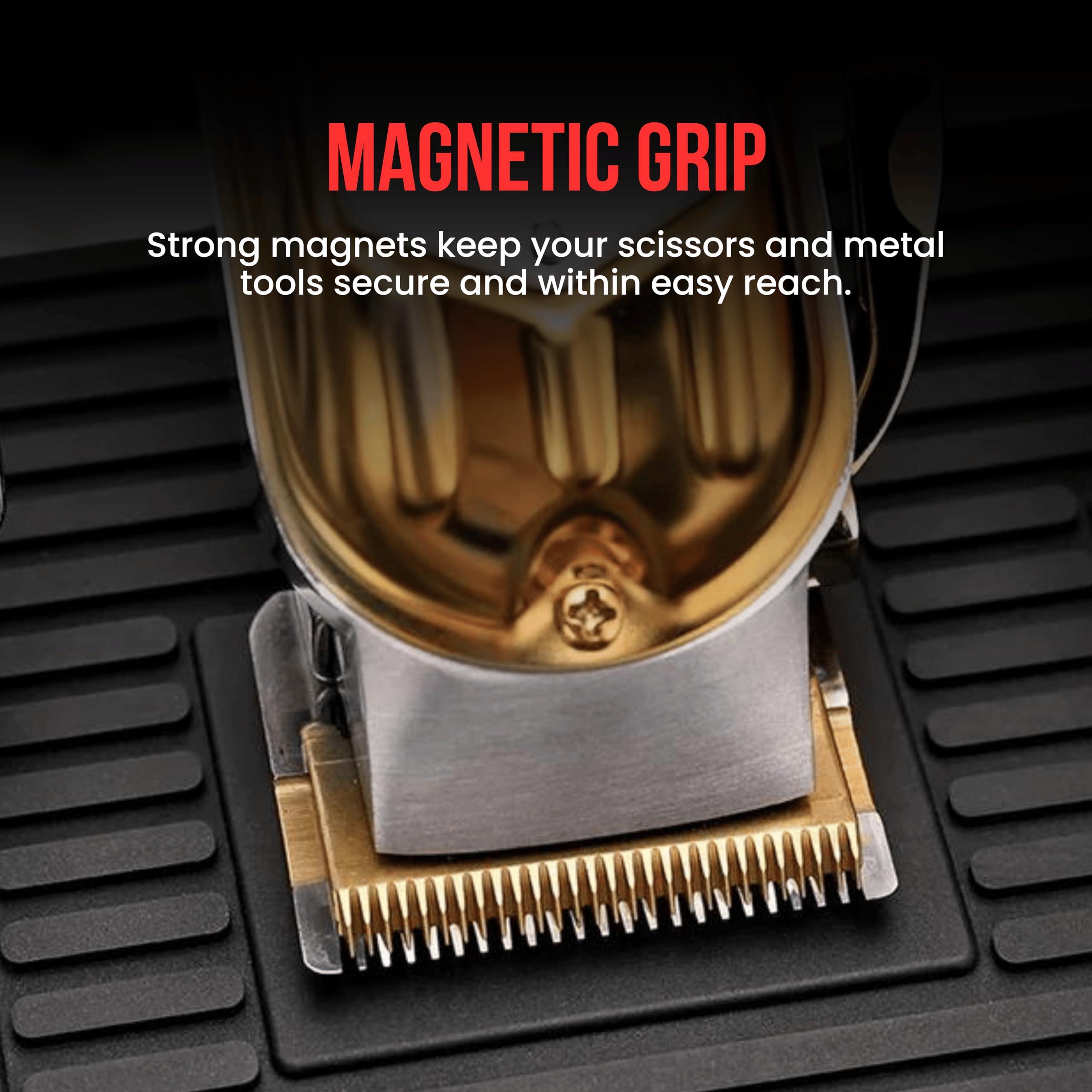 The Shave Factory The Shave Factory Magnetic Station Mat - Organizer Mat, Salon Barbershop Work Station Pads