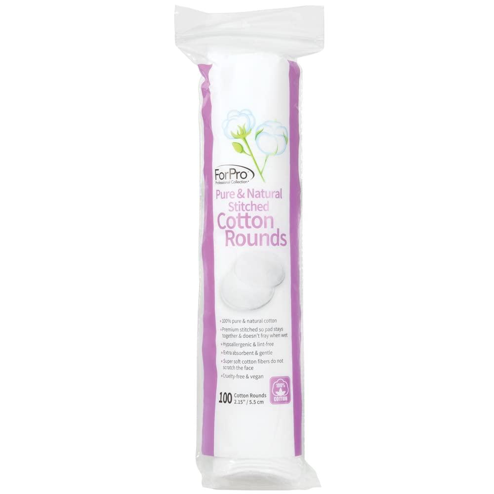 ForPro Professional Collection ForPro Professional Collection 100% Pure Cotton Rounds for Face Pack of 400 & Q-Tips 500 Count 100% Cotton Swabs for Beauty Care