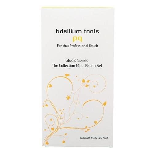 BDELLIUM TOOLS Bdellium Tools Professional Makeup Brush Studio Series - The Collection 14pc. Brush Set with Roll-Up Pouch