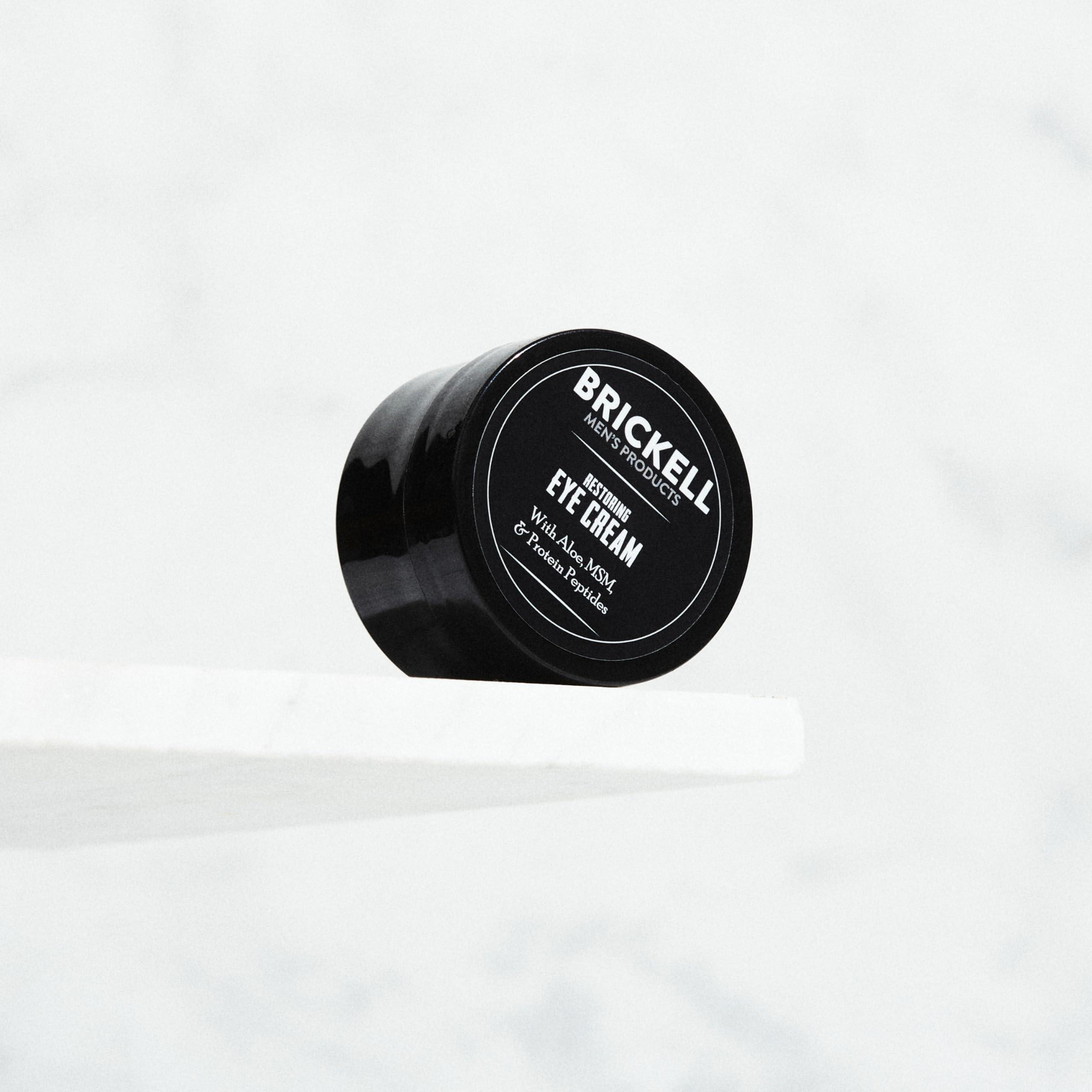 Brickell Men's Products Brickell Men\'s Restoring Under Eye Cream for Men, Natural and Organic Anti Aging Eye Balm To Reduce Puffiness, Wrinkles, Dark Circles, Crows Feet and Under Eye Bags, 0.5 Ounce, Unscented