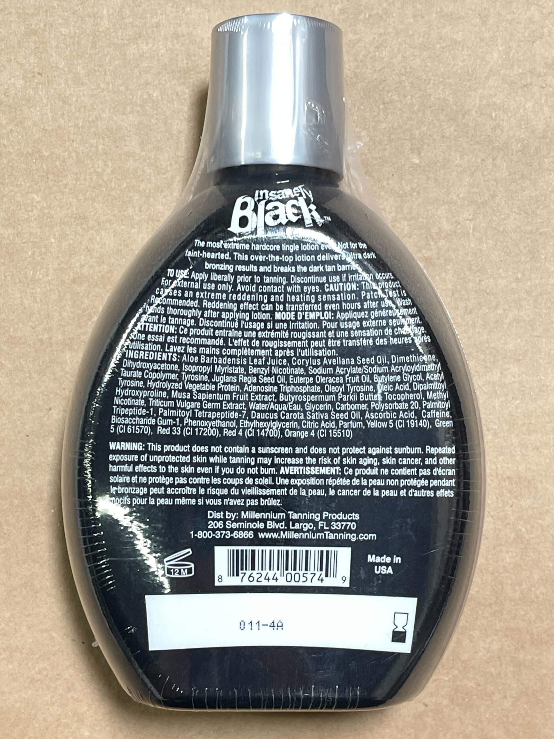 Millenium Tanning Millenium Tanning Insanely Black 60X UV Bronzer Accelerator Tanning Lotion, 2 Count, 13.5 fl oz