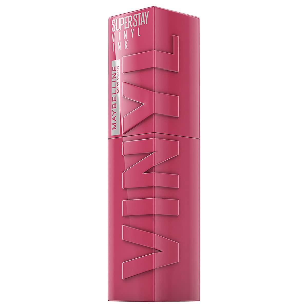 MAYBELLINE MAYBELLINE Super Stay Vinyl Ink Longwear No-Budge Liquid Lipcolor Berry Burgundy and Rose Mauve Nude, 0.14 fl oz Each, 2 Count