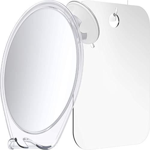 HoneyBull HoneyBull Shower Mirror Kit | Suction Cup & Hook Sticker (Large)