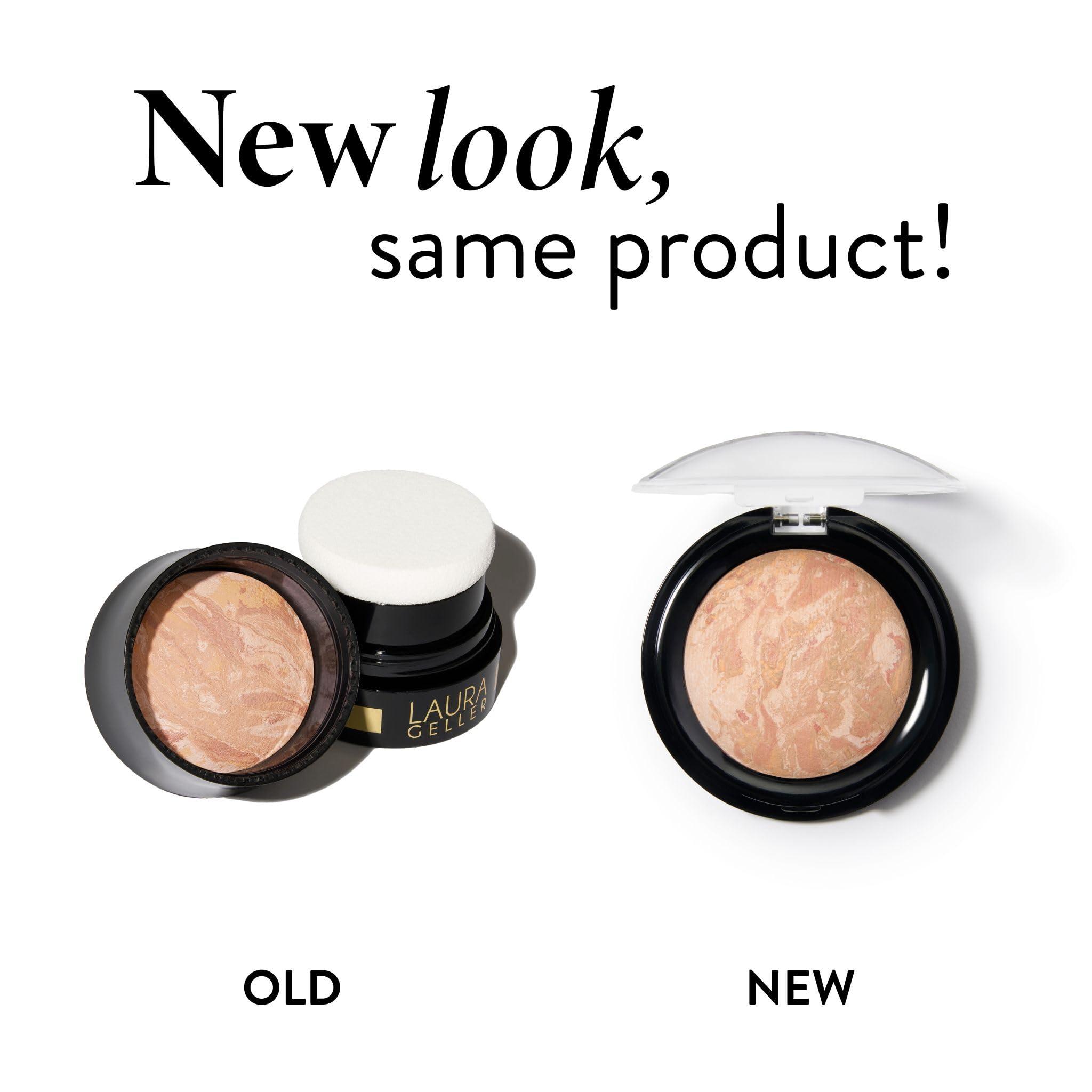 LAURA GELLER NEW YORK LAURA GELLER NEW YORK Award-Winning Baked Balance-n-Brighten To Go Travel Size Color Correcting Powder Foundation - Porcelain - Buildable Light to Medium Coverage - Demi-Matte Natural