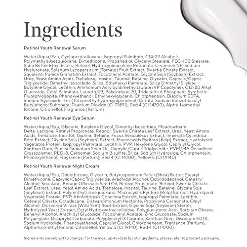 Murad Murad Youth Renewal Retinol Trial Kit – 3-Piece Trial-Size Kit $102 Value - Anti-Aging Retinol Skincare Set - Retinol Serum for Face, Retinol Eye Serum, & Retinol Night Cream