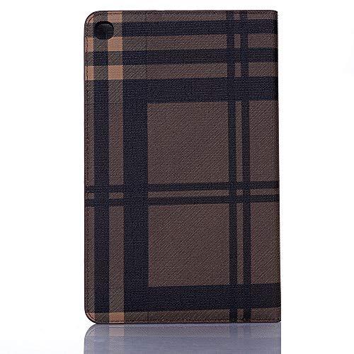 TechCode 8 inch Galaxy Tab A Case 2019, TechCode Book Style Folio Stand Cover Slim Fit PU Leather with Smart Feature Protective Case Shell for Samsung Galaxy Tab A 8.0 P200/P205 Model 2019(Brown)