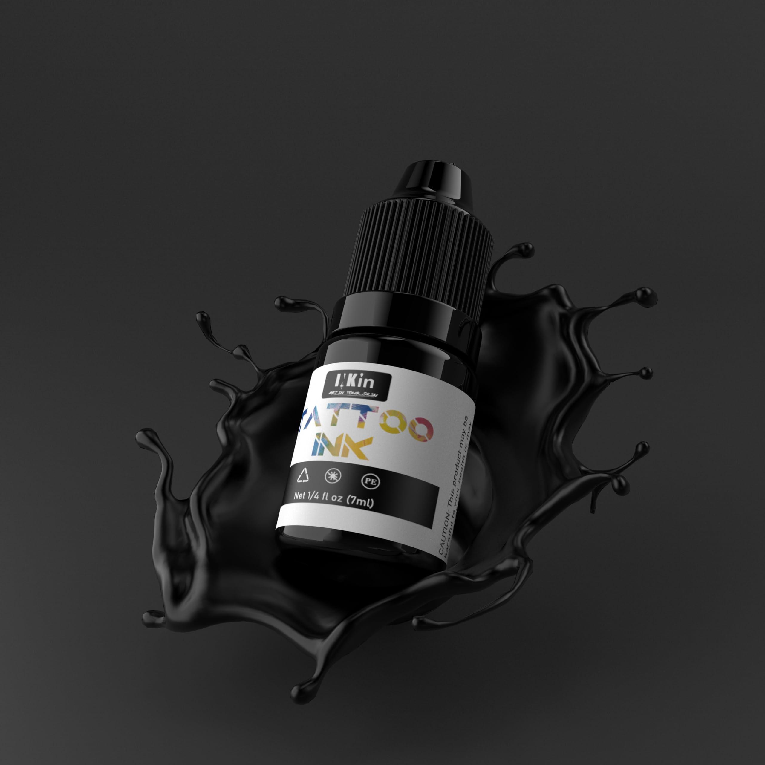 INKin INKin Tattoo Kits for Beginners Complete Set, Tattoo Gun Kit with Everything, Tattoo Machine Wireless with 1500mAH Power Supply Digital LED Display and Mixed Tattoo Needles, 10Pcs Tattoo Ink