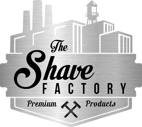 Shaving Factory Shaving Factory, Cut Throat Set from with a Straight Razor and 100 Derby Professional Single Edge Razor Blades, Black, 1 Count