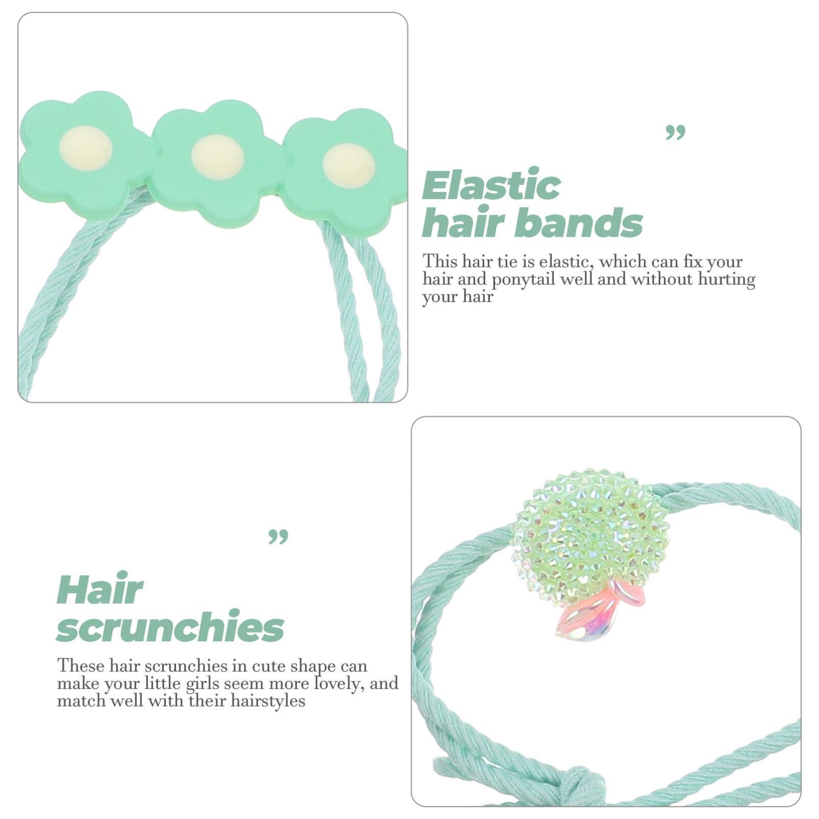 EXCEART EXCEART 5pcs kids hair ties toddler hair bands hair ties kids flower hair accessories kids hair accessories for girls girl hair ties hair ties toddler Hair Bands Rope child sweet ponytail