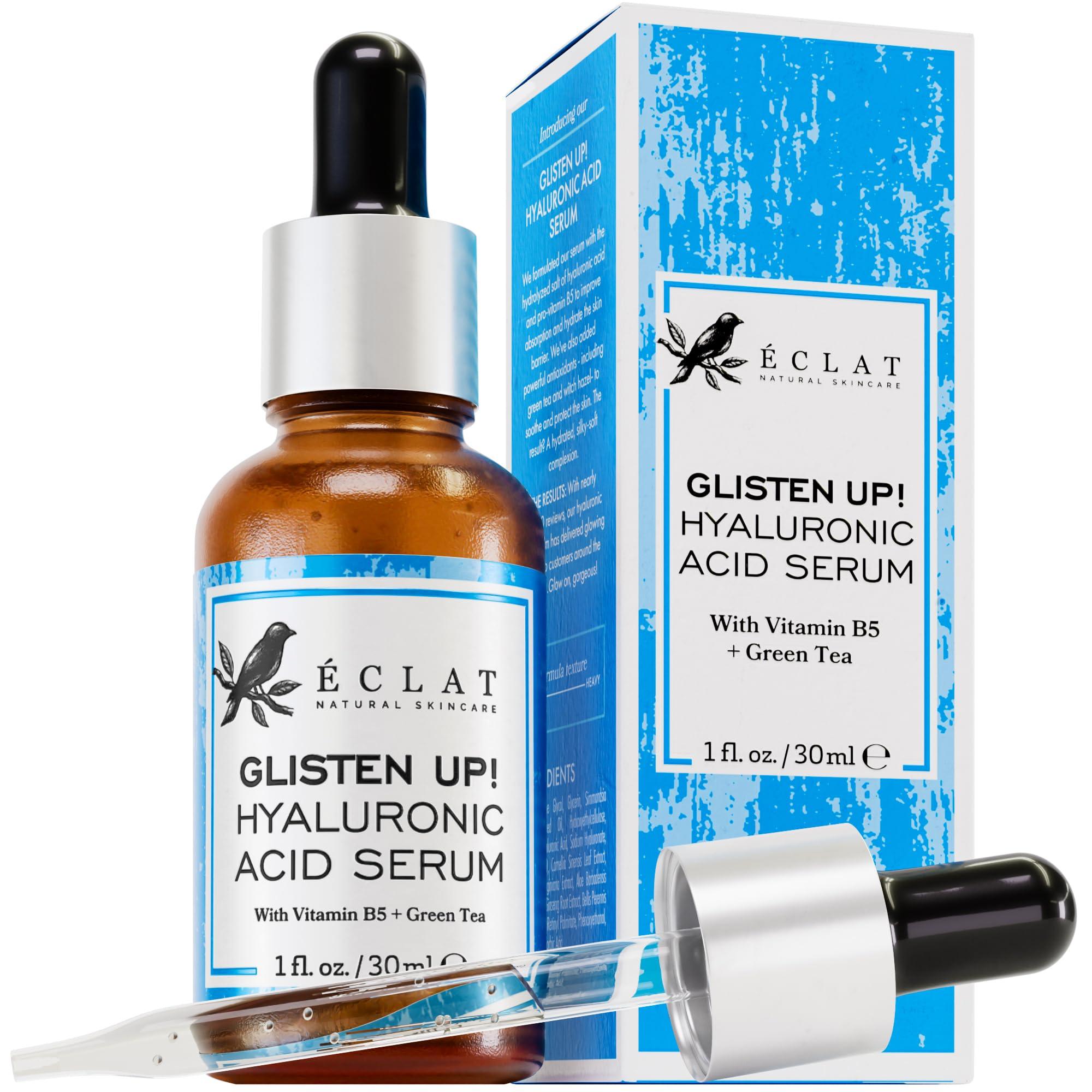 Eclat Skincare Eclat Bright & Boost Duo - Vitamin C Serum 1 fl oz and Hyaluronic Acid Serum 1 fl oz for Hydrating and Brightening Skin