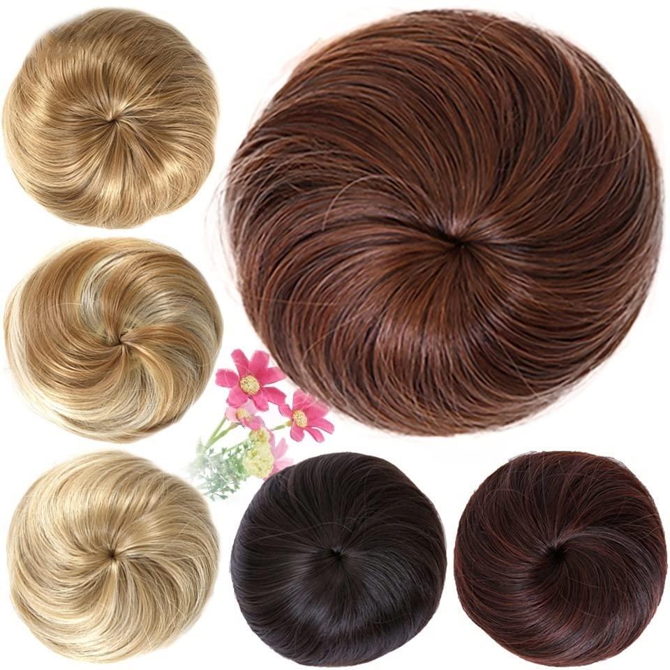 UNNS UNNS Hair Bun Clip Synthetic Fiber Hair Extensions Bun Donut Bun Wig Clip Ballet Bun Claw Clip Bun Hair Pieces Women\'s Hair Accessories Synthetic Hair (Color : A)