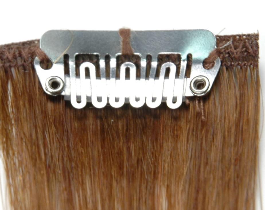 Euronext VALENTINE DAY SALE COUPON-EURONEXT Clip in hair extensions, 100% Remy human hair, 14 inches, Straight, Curly, Dark Blonde Frost