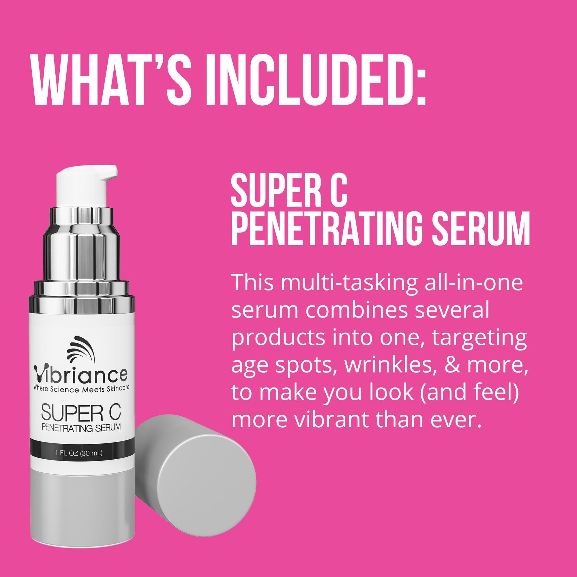 Vibriance Vibriance Dynamic Duo Skincare Bundle | Super C Vitamin Serum, Retinol Skin Care Set - Age-Defying Day and Night Routine