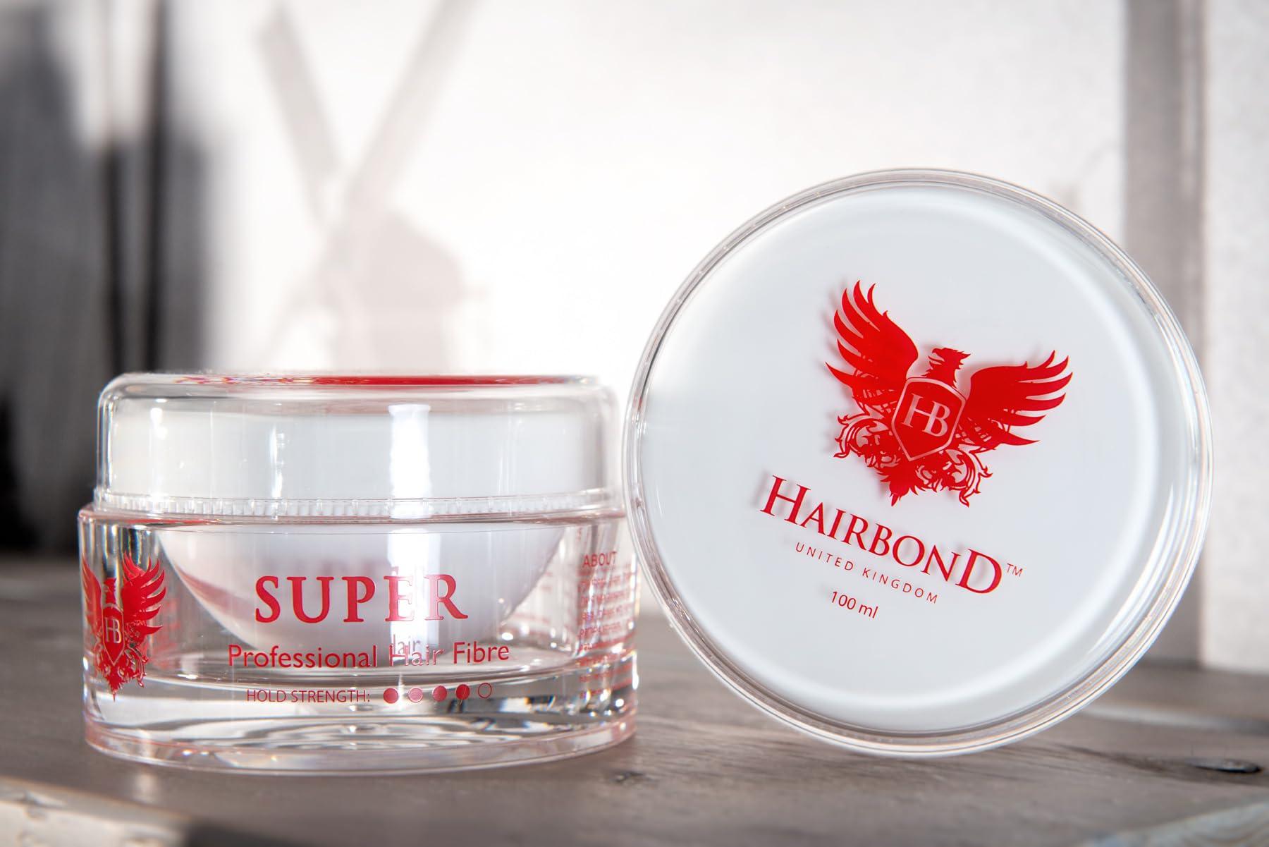HB HAIRBOND UNITED KINGDOM Hairbond United Kingdom Super Professional Hair Fibre (100ml) mens premium hair wax STRONG HOLD and EXTRA MATTE!!