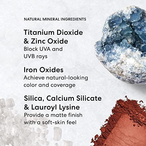 bareMinerals bareMinerals Matte Loose Mineral Foundation SPF 15, Powder Foundation Makeup, Buildable Coverage, Reduces Shine, Talc Free Foundation, Vegan (Light Beige 09)