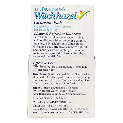 T.N. Dickinson's T.N. Dickinson's Witch Hazel Cleansing Pads, 60 Count