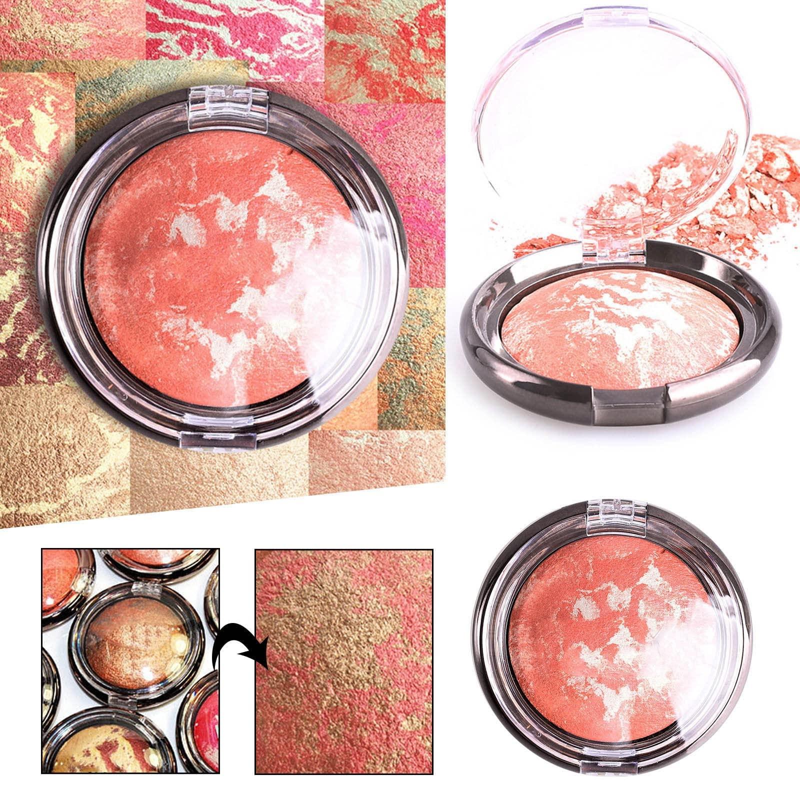 Generic Generic Baked Eyeshadow Cosmetic Plate, Single-Shade, Creamy Mineral Makeup Shadow for Eyes, Highly Pigmented Colors Colorful Shimmer Powder Eye Shadows (K, One Size)