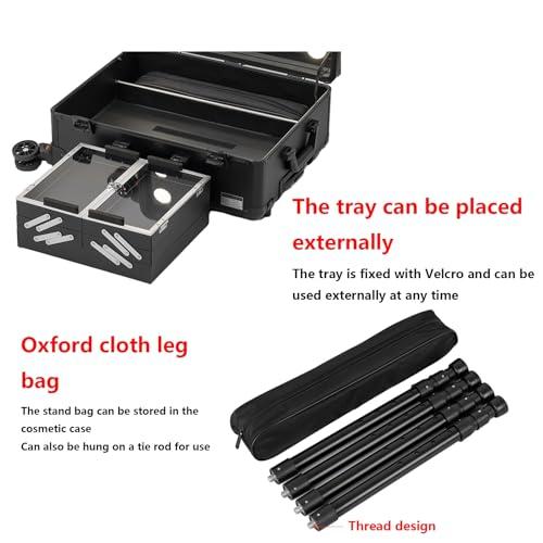ROFBIHG Makeup Train Cases Beauty Cosmetics Rolling Case Professional, Makeup Trolley Beauty Case On Wheels, Storage Organiser Large Space Travelling Trolley Box, Large Capacity Multifunction Box ( Size : C )