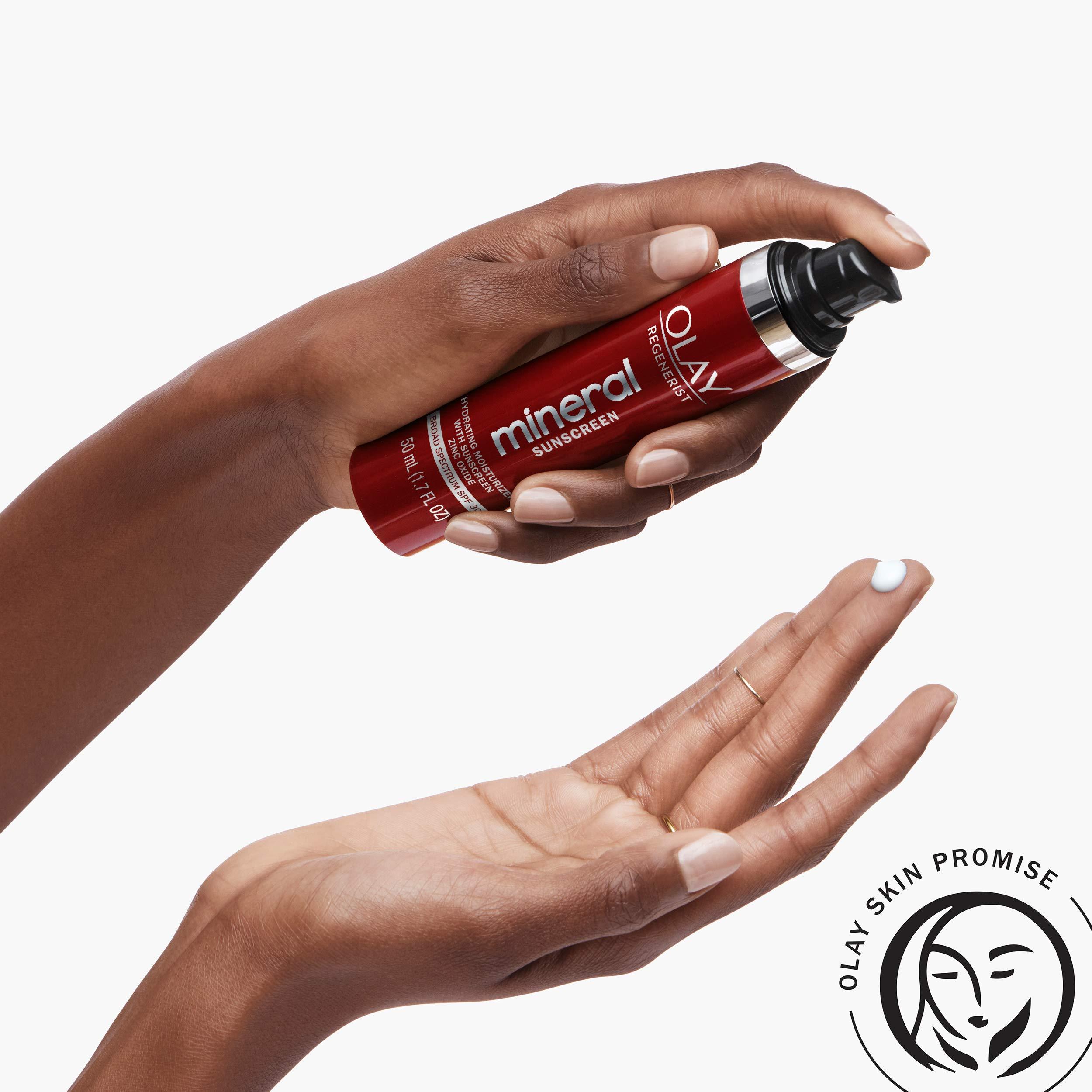 Olay Olay Regenerist Mineral Sunscreen Face Moisturizer, Zinc Oxide, SPF 30, 1.7 Oz