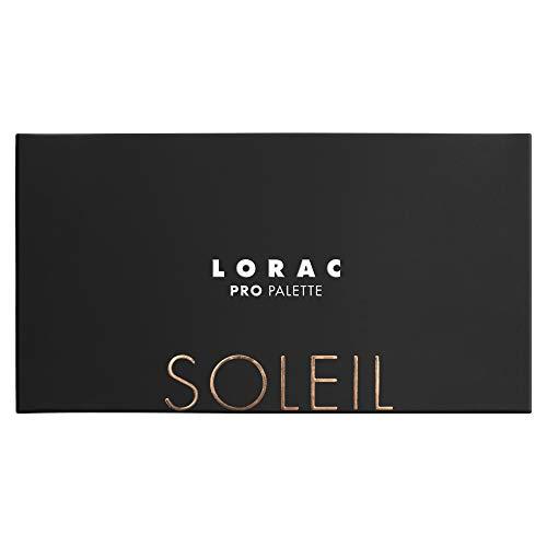 LORAC LORAC PRO Matte & Shimmer Eyeshadow Palette, Soleil | Glitter | Mirror Compact | Cruelty Free, Gluten Free, Vegan