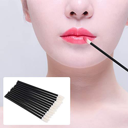 Mooerca Mooerca 640PCS Disposable Lip Brushes Make Up Brush Lipstick Applicators Wands Makeup Applicators Brushes Lip gloss Applicators Tester Wands Tool Kits Makeup Beauty Tool Kits Black