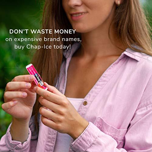 CHAP-ICE Chap-Ice® | Watermelon Moisturizing Lip Balm with Mineral Oil | Lip Balm Pack for Dry, Cracked Lips | Made in USA | 8-Count Watermelon Flavor (0.15oz/4.25g)