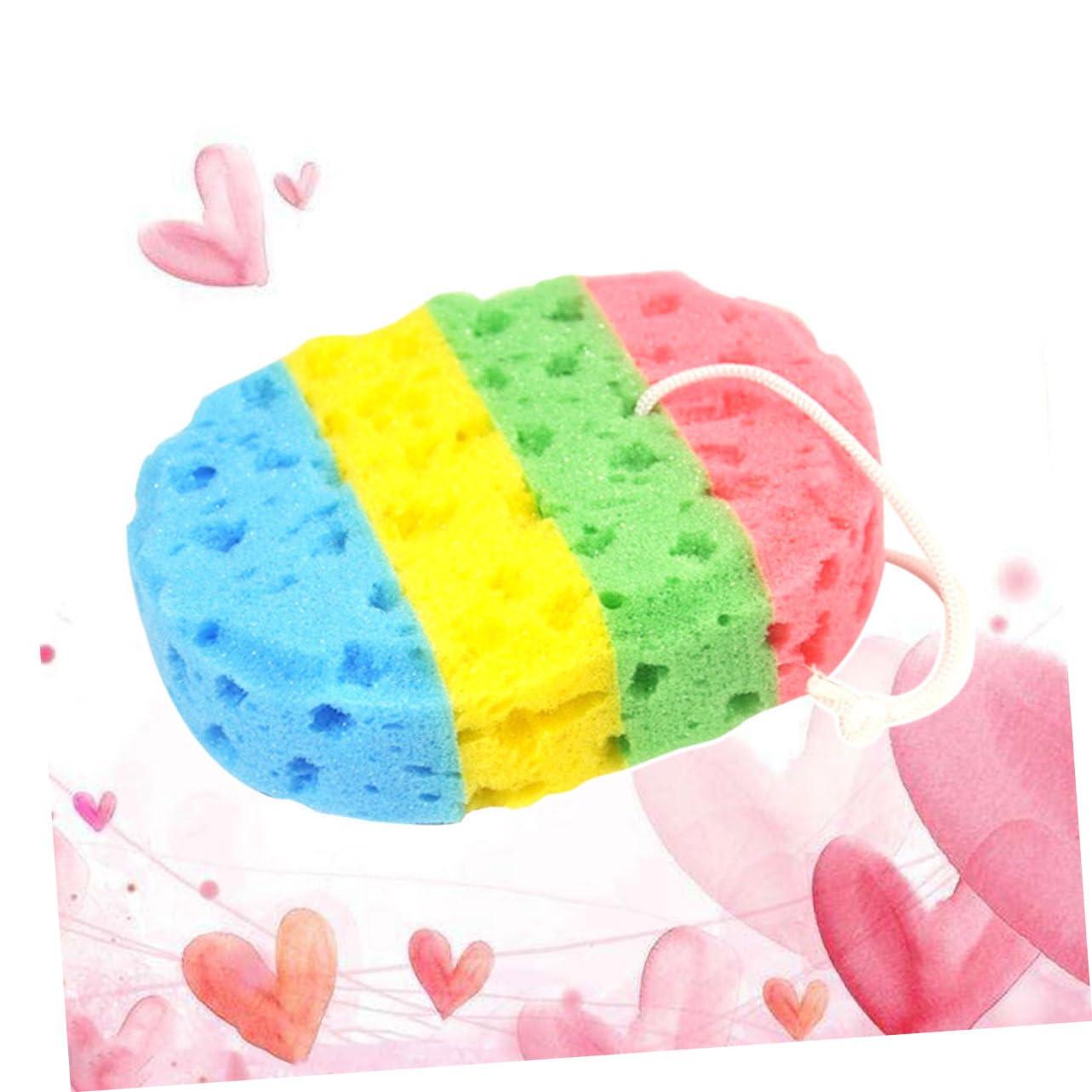 Healeved Healeved 3sets Seaweed Bath Sponge Set Natural Sea Sponge for Bathing Four Color Oval Sponges Body Cleaning and Exfoliating Gentle on Skin Material 2pcs*3