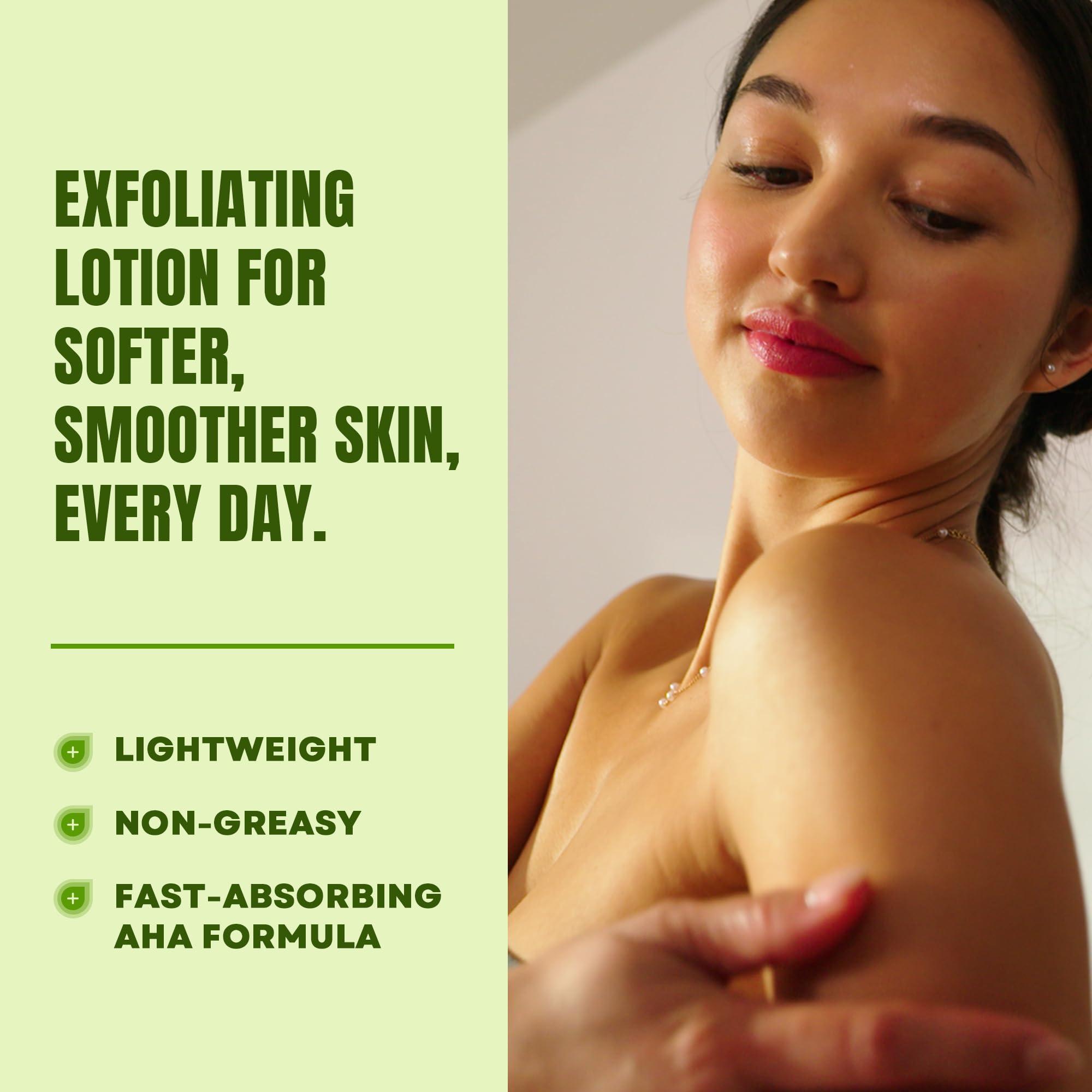 AmLactin AmLactin Daily Moisturizing Lotion for Dry Skin 7.9 oz Pump Bottle 2-in-1 Exfoliator - Body Lotion with 12% Lactic Acid, Dermatologist-Recommended (Packaging May Vary)