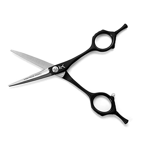 Kobaruto Very Sharp Kobaruto Rebel - 440c Silver Black Cobalt 5" Hairdressing Shears for Stylists and Barbers