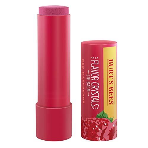 Burt's Bees Burt's Bees Flavor Crystals 100% Natural Lip Balm, Red Raspberry with Beeswax & Fruit Extracts - 1 Tube,0.16 ounce