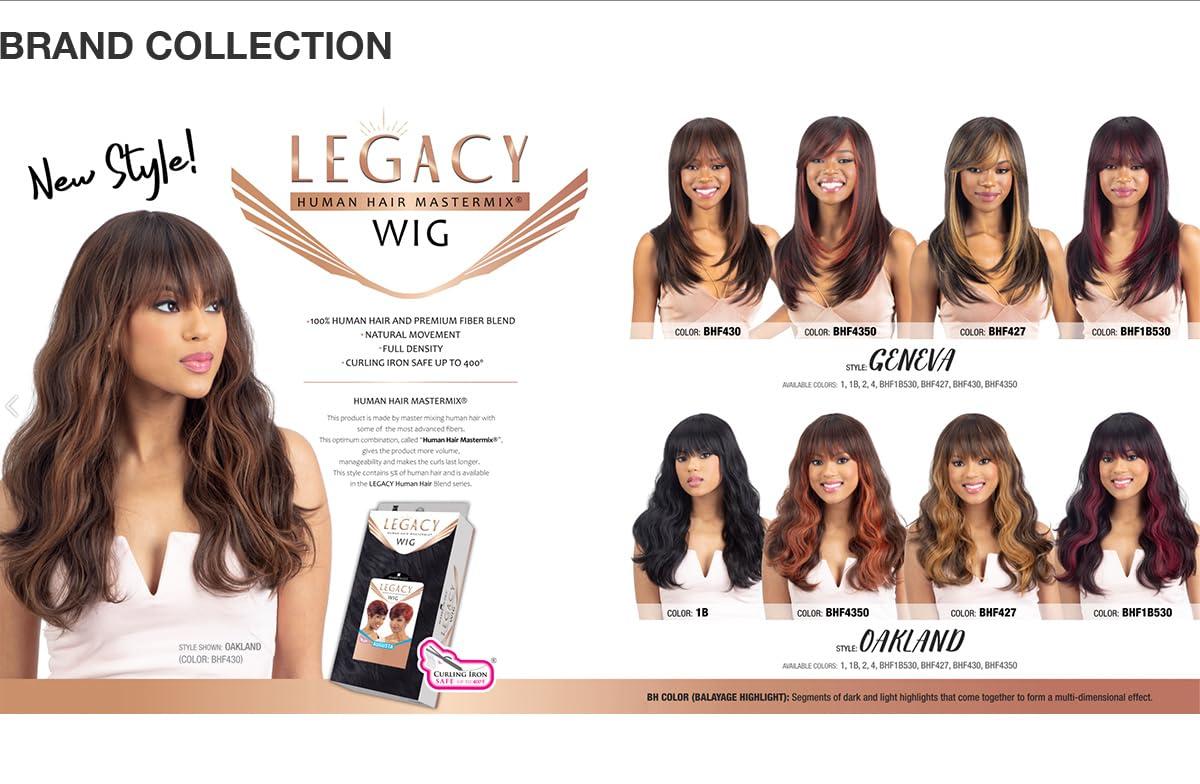 Shake-N-Go Milky Way Human Hair Blend Wig Legacy Geneva (BHF1B530)