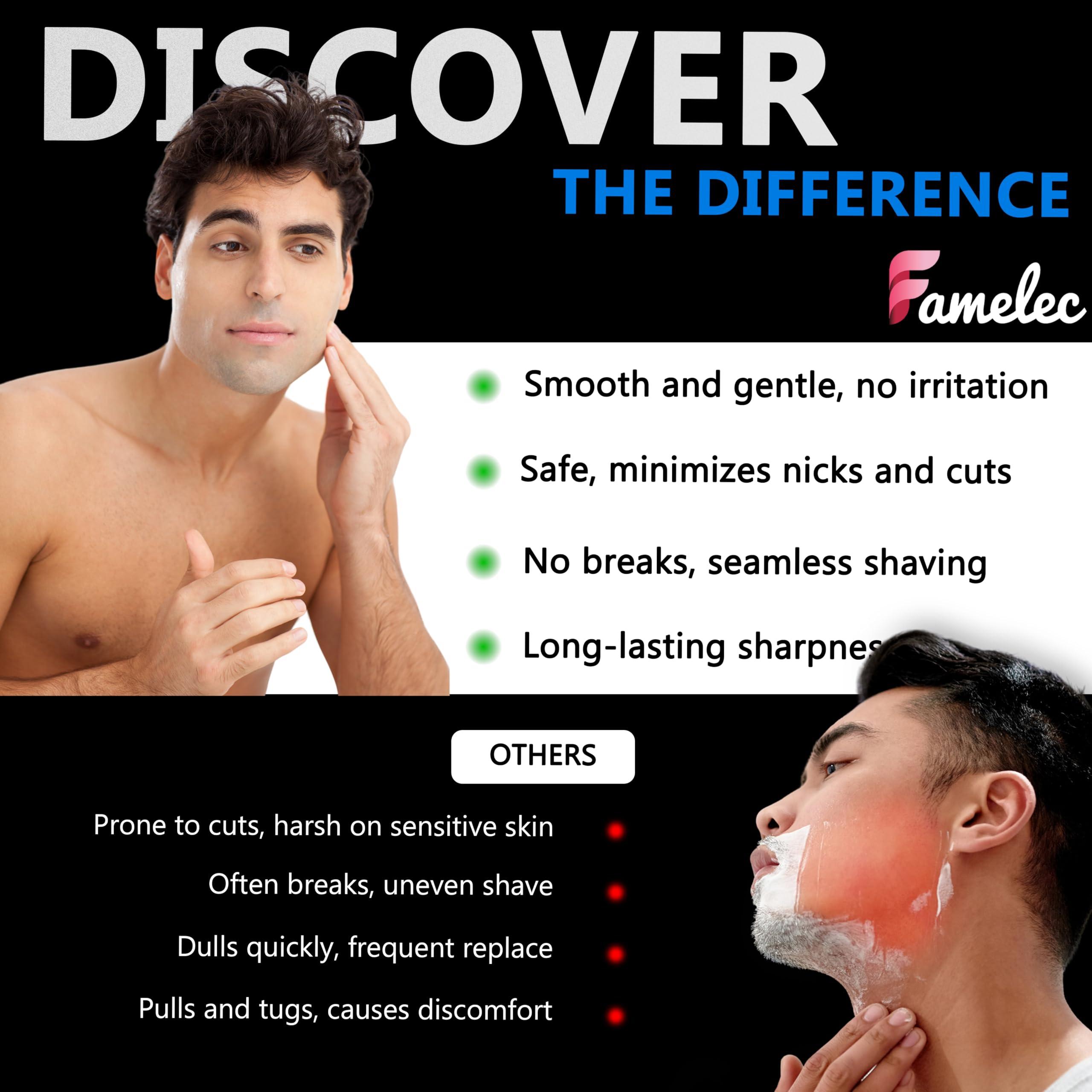 FAMELEC SH70/SH71 Replacement Heads for Philips Norelco Shaver Series 7000, Compatible with Philips Norelco 7000 Replacement Heads, New Upgraded Blades for Norelco Replacement Heads Series 5000 Angular