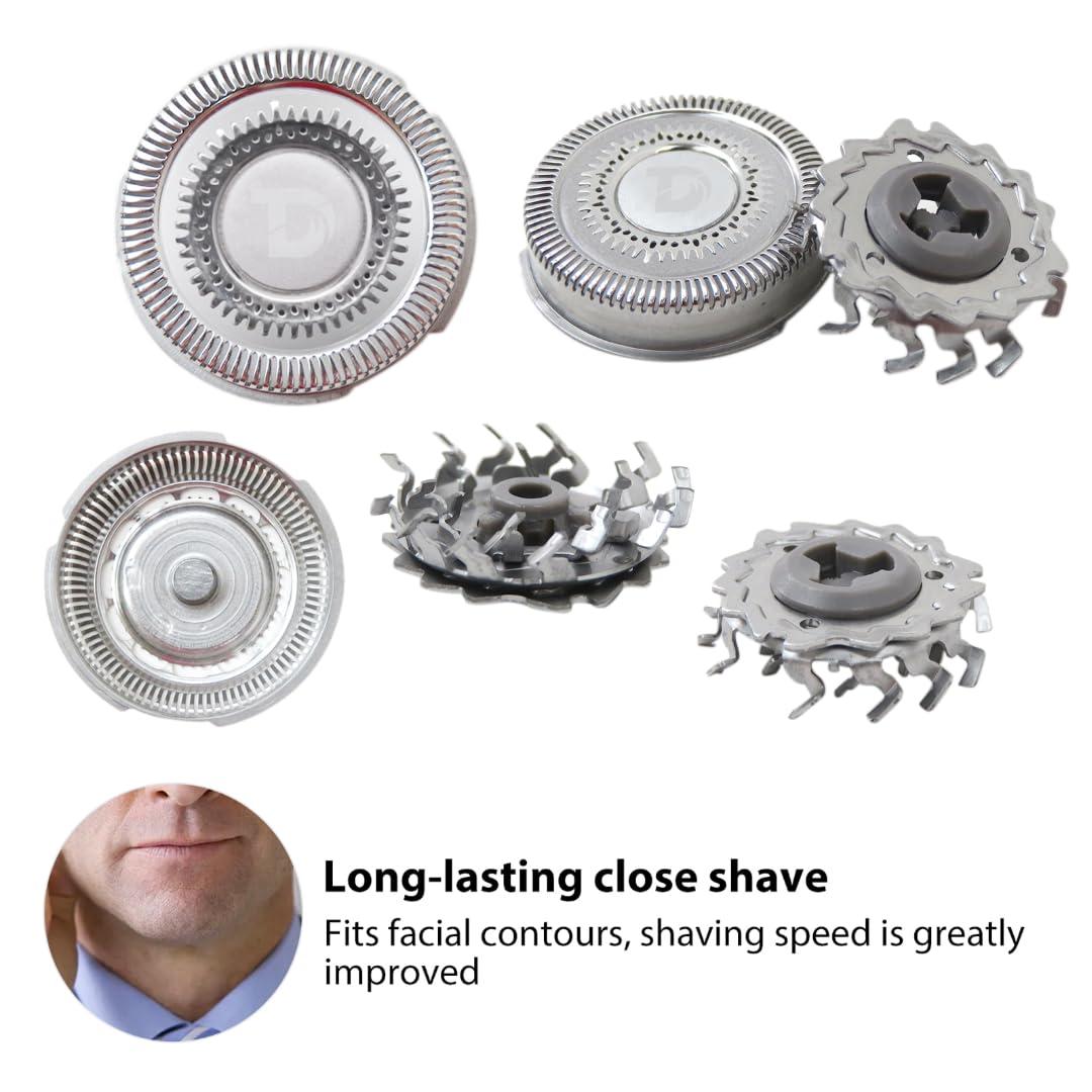 WELURE 3 Pack Latest New Upgraded Series 9000 Shaving Replacement Shaver Blades Cutters for Philips Norelco Electric Shaver 9700 S9721/84 S9311/87 9300 S9000