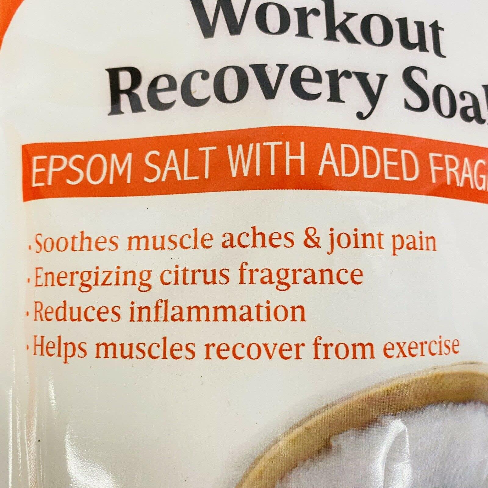 Daily Care Post Workout Recovery Magnesium Bath & Foot Soak Epsom Salt Citrus Reduce Inflammation Soothe Muscles - 2lbs