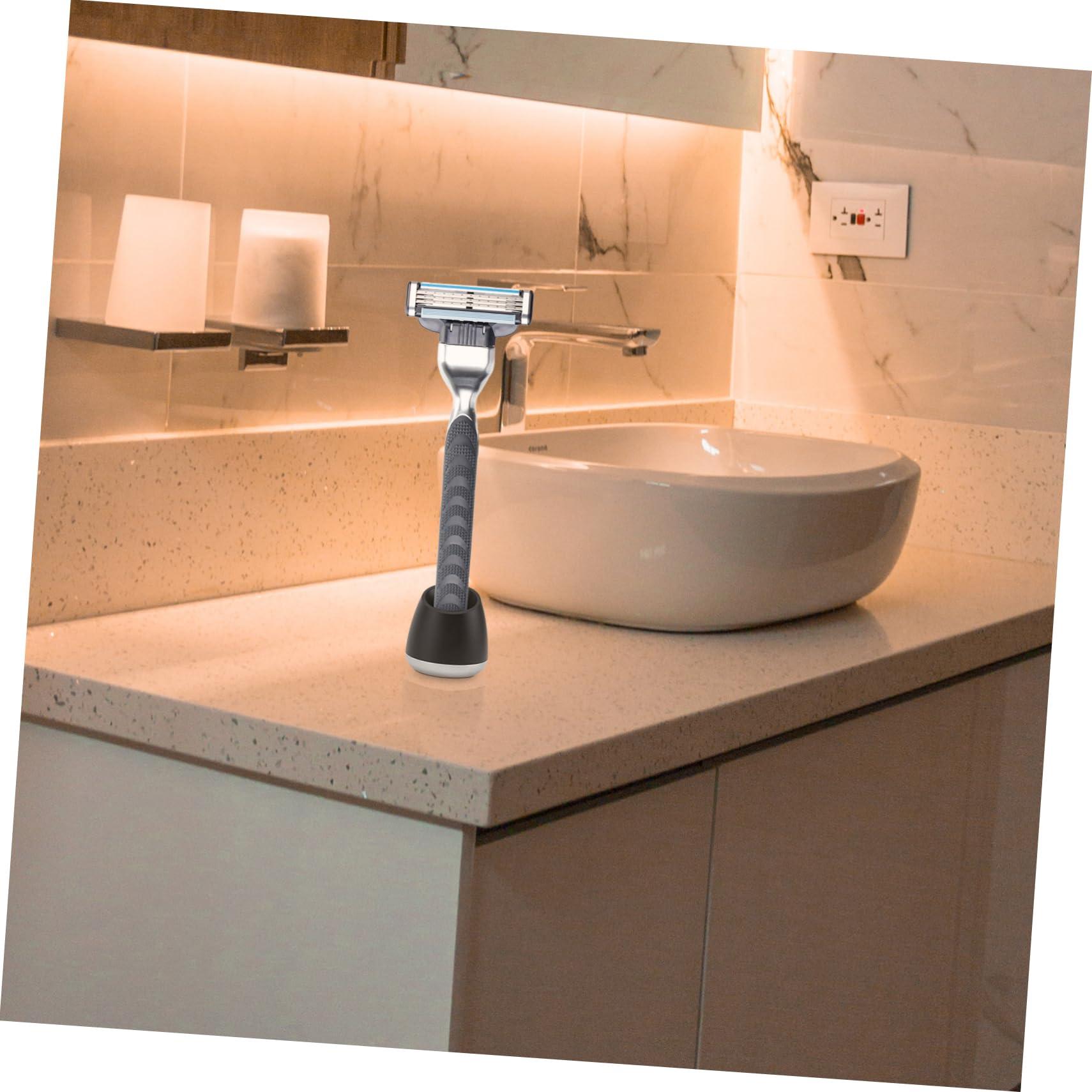 Cabilock Cabilock Shaving Razor Stand Safety Razor Stand Head Shavers for Men Razor Base Face Shaver for Men Body Shavers for Men Shaving Brush Stand Mens Shaver Man Block Desktop