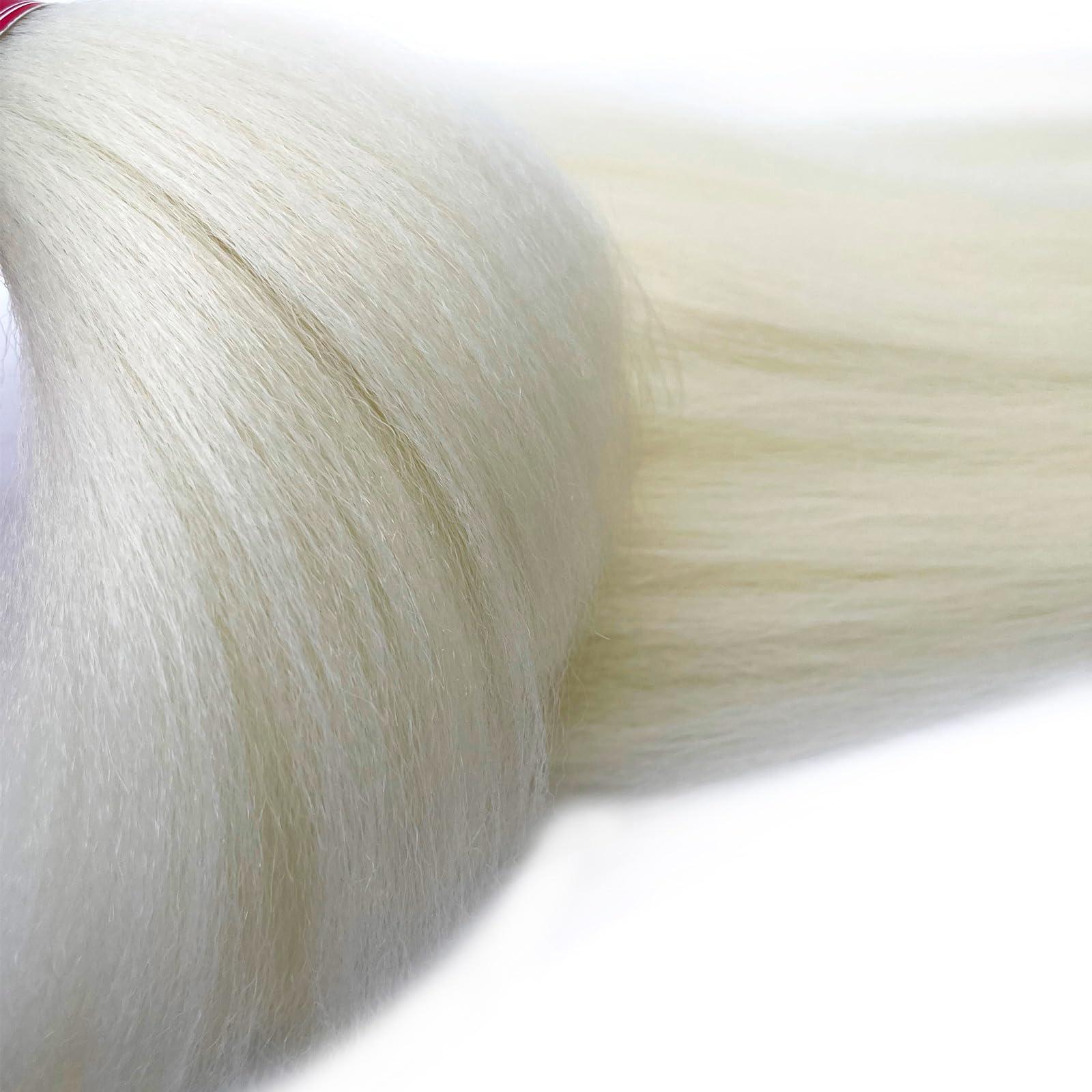 UPerfe Blonde 613 Braiding Hair Pre Stretched Knotless Prestretched Braiding Hair 30 inch Colored Hair Extensions for Braiding Pre Stretched Micro Braids Itch Free Yaki Long Braiding Hair Blonde