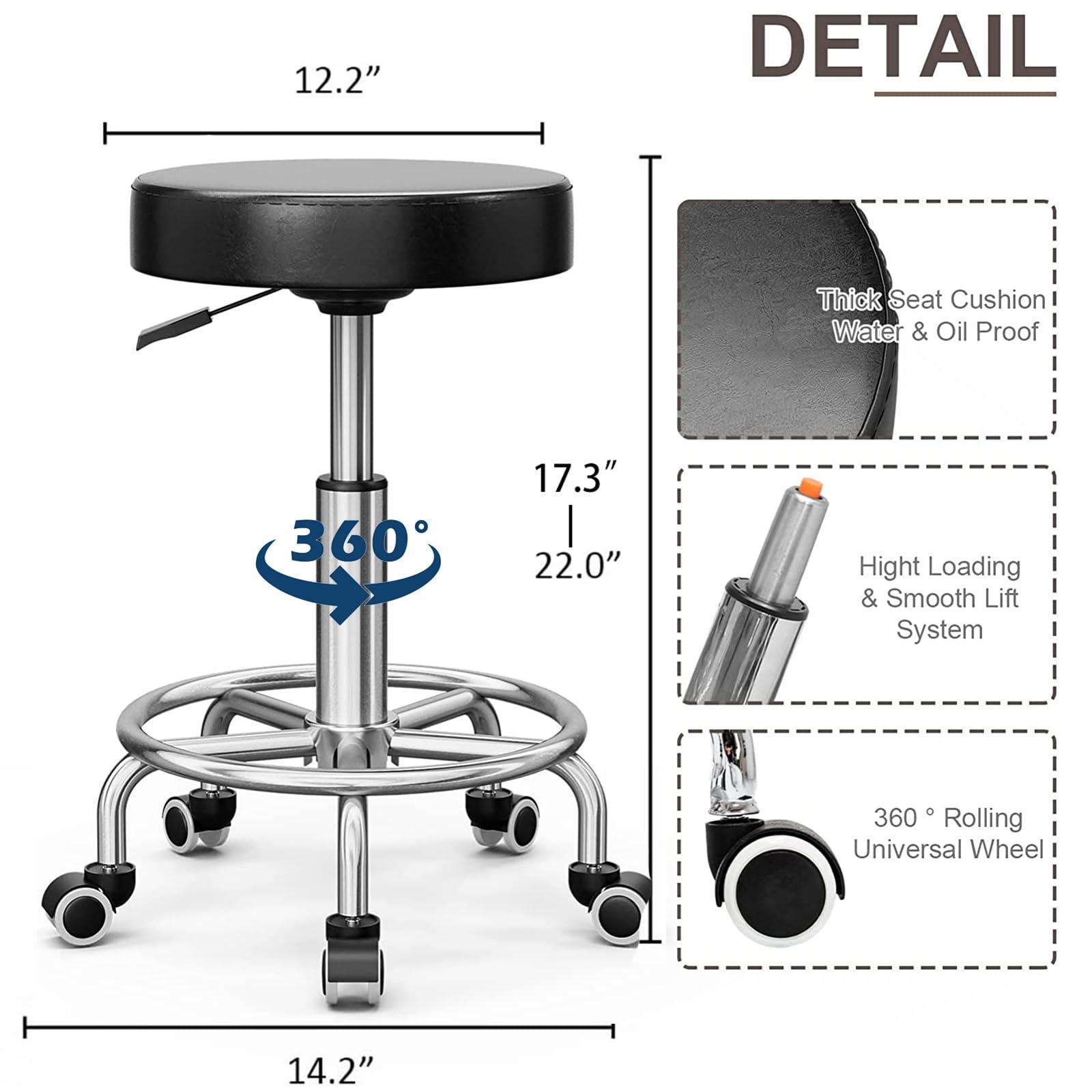 OKAKOPA OKAKOPA Pedicure Chair No Plumbing, Portable Pedicure Station for Nail Tech, 360 Swivel Reclining Salon Pedicure Chairs w/Stool, Massage Basin, Footrest for Foot Spa, Black
