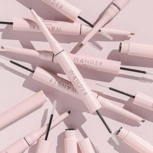 Wander Beauty Wander Beauty Upgraded Brow Pencil & Gel Duo - Taupe - 2-in-1 Brow Makeup with Castor Oil, Peptides, Panthenol - Dual-Sided Filler, Definer & Lifter for Fuller Brows - 0.05 fl oz