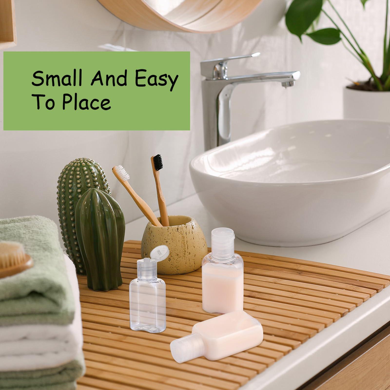 Boao Boao 150 Pcs 1 oz/30 ml Portable Travel Bottle Clear Plastic Empty Bottles Refillable Reusable Bottles Containers for Travel Outdoor Camping Business Trip