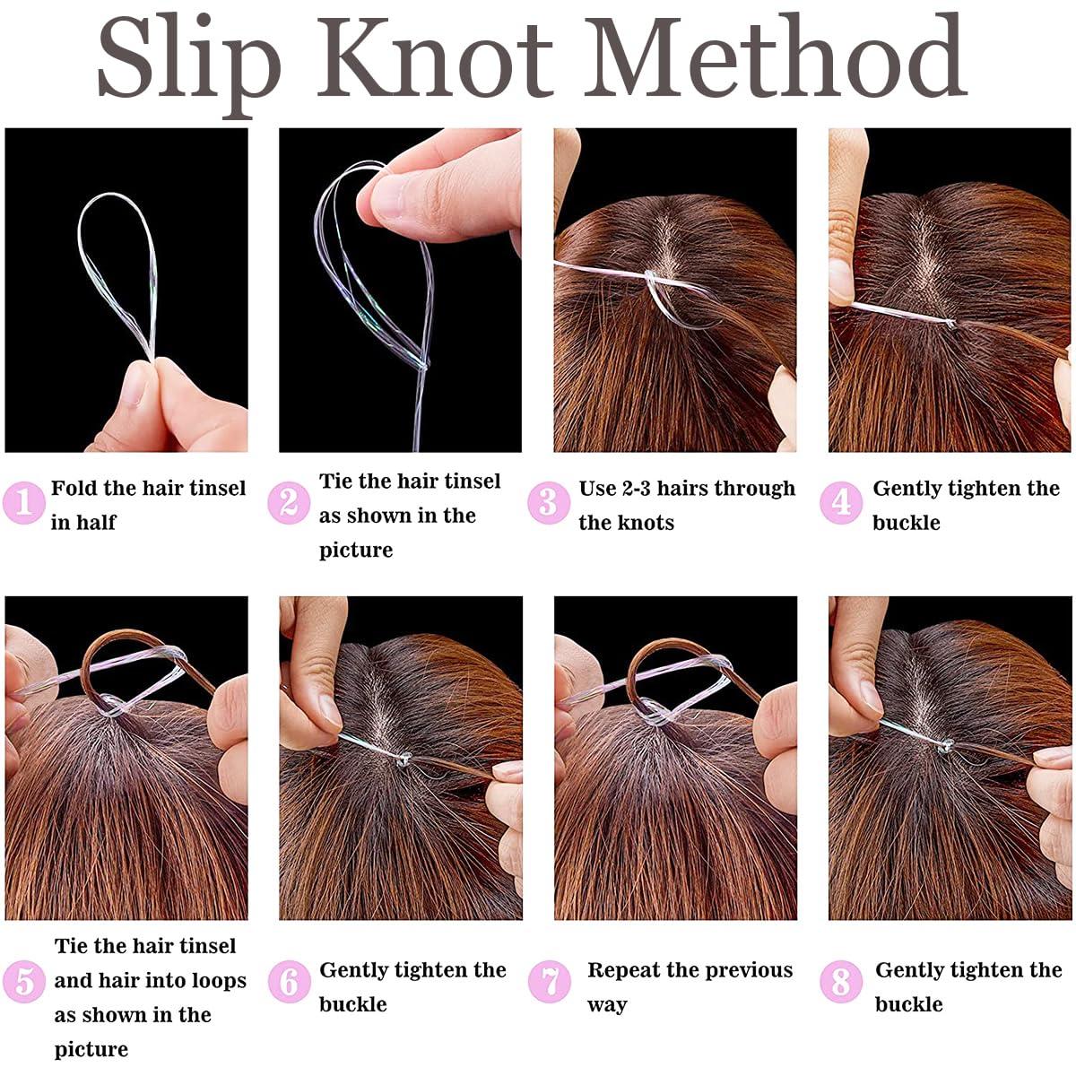 CelineBella CelineBella 12 Colors Hair Tinsel Kit with Tools Highlights Sparkling Fairy Hair with Glitter Powder Tinsel Hair Extensions for Girls Christmas Cosplay Party