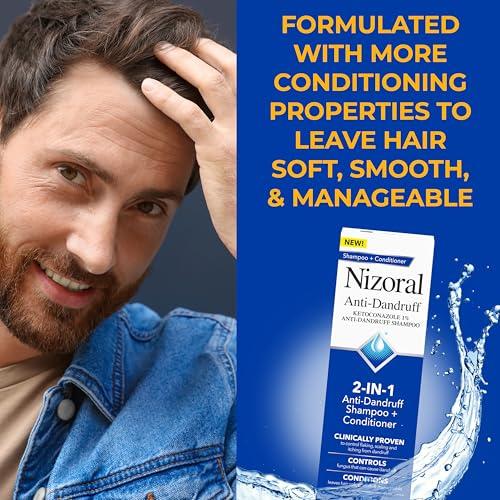 Nizoral Nizoral 2-IN-1 Anti-Dandruff Shampoo & Conditioner with 1% Ketoconazole, 14 fl oz