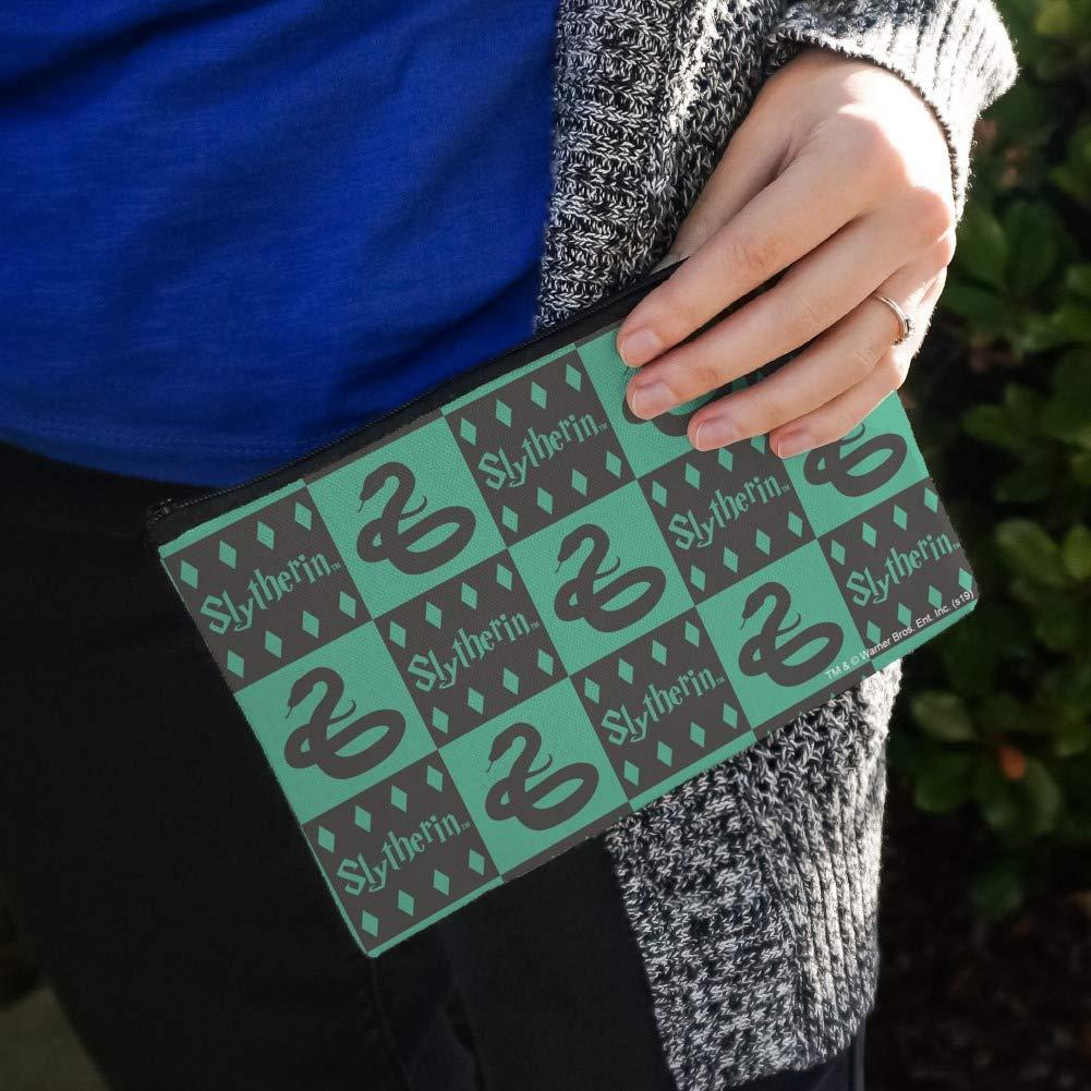 GRAPHICS & MORE Harry Potter Slytherin Pattern Makeup Cosmetic Bag Organizer Pouch